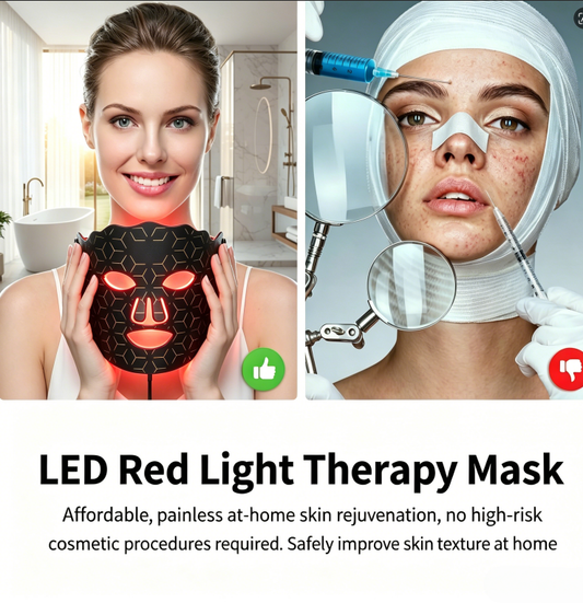LED Red Light Therapy Mask vs cosmetic procedures comparison
